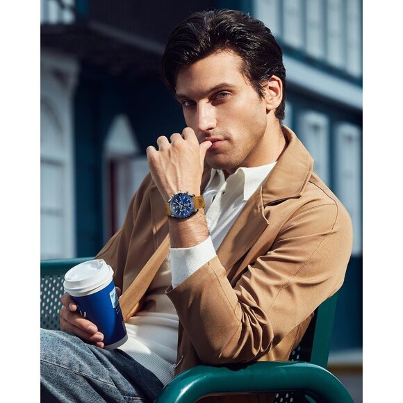 ⚡ Analog Quartz Chronograph 30M Waterproof Watch Elegant Gift for Men Business - Picture 6 of 8